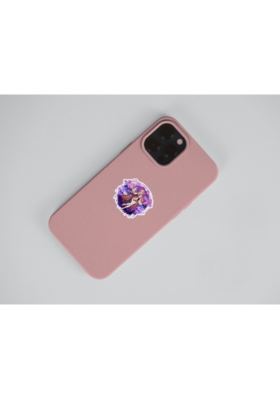Genshin-yae Miko 2 Adet Sticker Set Parlak Kağıt