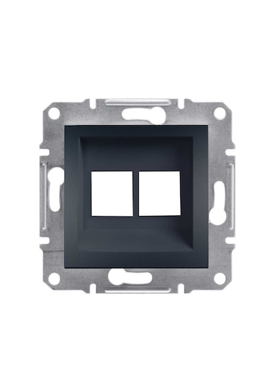 Schneider Schneider Electric Asfora Antrasit İkili Data Prizi Boş Rj45 Çerçevesiz - EPH4400171-02