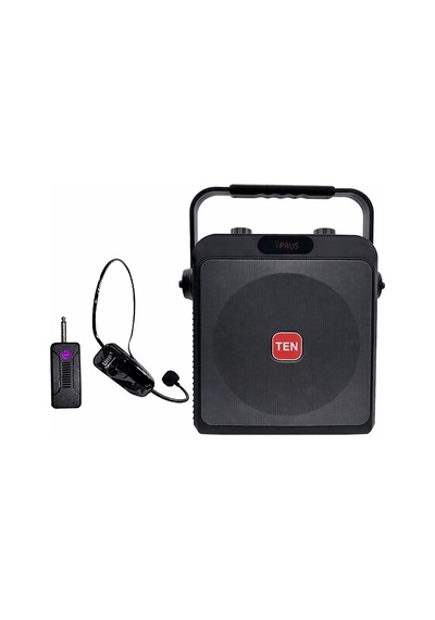 Ten,6,5'' 70w Taşınabilir Rehber Anfi + Kablosuz Kafa Mikrofonlu Bluetooth Lu Mevlüt Ve Organizasyon Ses Sistemi