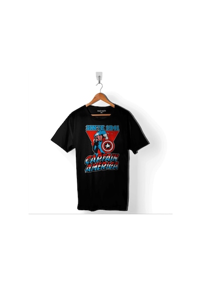 Kaptan Amerika Captain America Since 1941 Baskılı Tişört Unisex T-shirt 001
