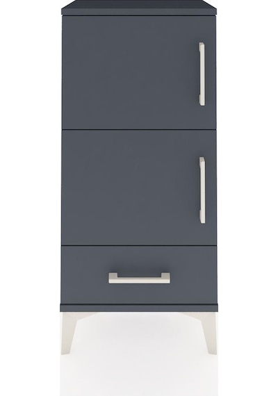 Arges Komodin 4 Raflı Tek Çekmeceli 2 Kapaklı 44x30x96 Antras... Antrasit Arges Komodin 4 Raflı Tek Çekmeceli 2 Kapaklı 44x30x96 Antras... Antrasit