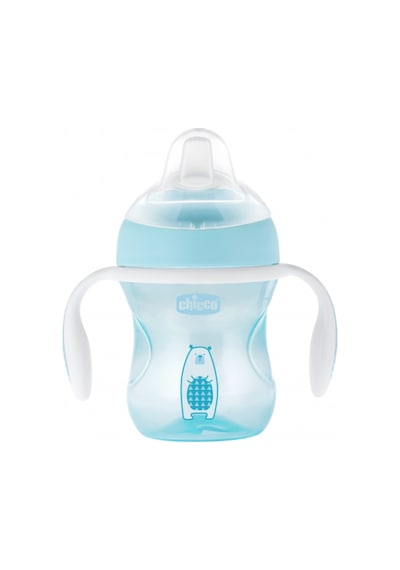 Chicco Yumuşakuçlu GeçişBardağı 4 Ay+Erkek Mavi