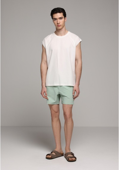 Colin's Colins Slim Fit Çizgili Erkek Yeşil Deniz Şortu Cl1079394 Q1.v1 Fgr