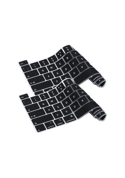 Apple Uyumlu MacBook Pro 13' 2020 A2338 (M1) Silikon Klavye Koruyucu Touchbar