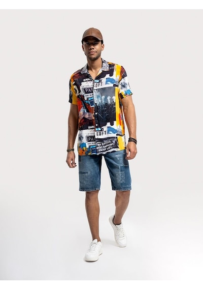 LOFT Straight Fit Erkek Şort Lf2036133 Q1.v1 Denim