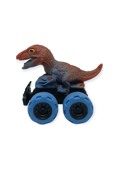 Sürtmeli Dinazor Arabalar 12 Cm - H-20 - T-rex -kahverengi Lisinya Çok Renkli