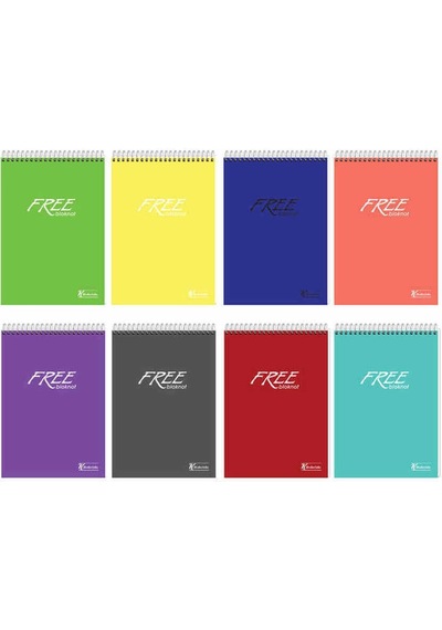 Keskin Color Bloknot A4 Spiralli Pp Kapak 100 Yaprak Free Çizgili