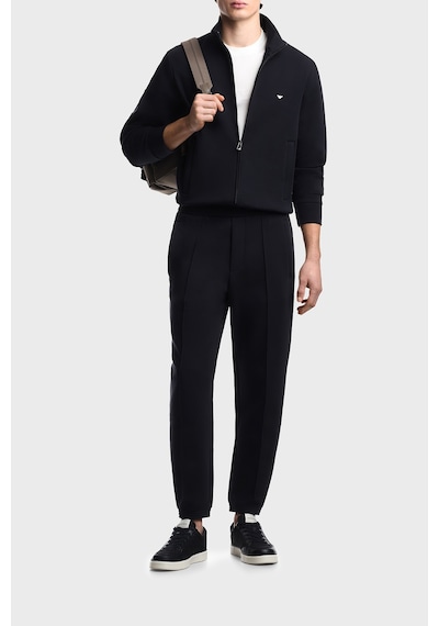 Emporio Armani Pamuklu Regular Fit Logolu Fermuarlı Dik Yaka Sweat Erkek Sweat Em004536 Af10013 Ub118 Lacivert