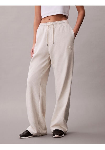 Calvin Klein Kabartma Monologo Havlu Kumaş Kadın Gri Eşofman Altı Lv047f206g-p4p Gri