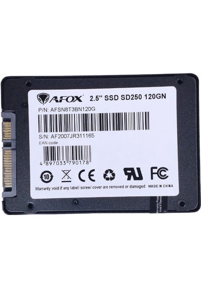 AFOX SD250-120GN 120GB SATA 3.0 550-470MB/S 2.5'' Flash SSD