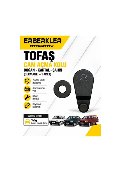 Tofaş Doğan Kartal Şahin Cam Açma Kolu Sekmanlı 1 Adet - Erb400