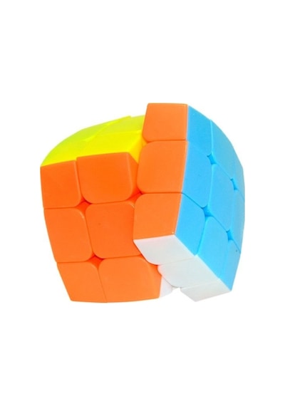 3x3 Hızlı Zeka Küpü - Oval Tasarım Stickerless Yapışkansız Rubik Küp - Eğitici Akıl Oyunu