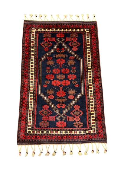 El Dokuma Sıfır Yağcıbedir 75x117 Kök Boya %100 Yün Kırmızı