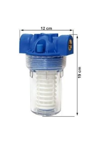 Aquafer 5'' Yıkanabilir Filtre 1/2 inc 50 Mikron Su Süzme Filtres