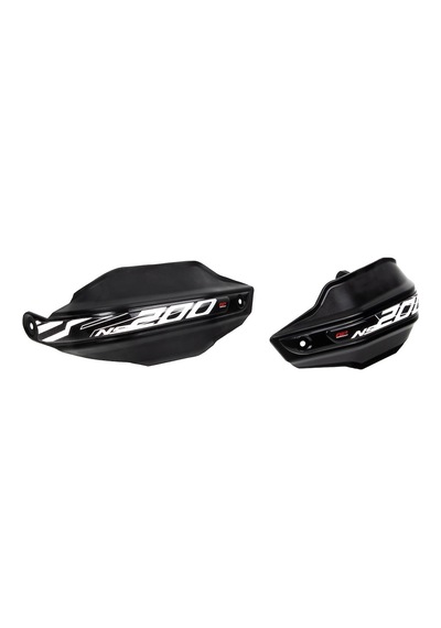 GP Kompozit Bajaj Pulsar NS 200 2014-2024 Uyumlu Plastik Elcik Koruma Siyah