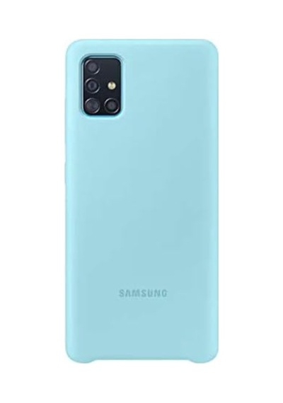 Ef-pa515tlegww Galaxy A51 Silikon Cep Telefonu Kılıfı, Mavi 50 x 22