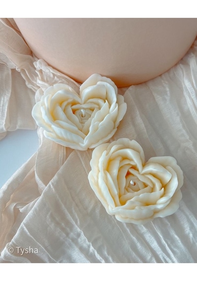 Bernami Mumluk Şamdanpinterest 20 Li Kalp Gül Mum Diğer