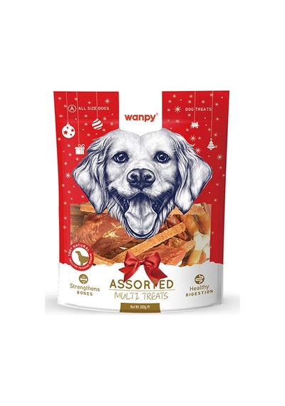 Wanpy Karışık Yılbaşı Köpek Ödül Maması 300 Gr 171-30027.01