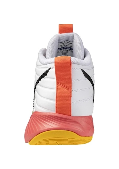 Mizuno Wave Momentum Pro Mıd Unisex Voleybol Ayakkabısı Beyaz / Turuncu Çok Renkli