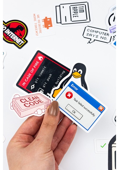 Yazılımcı Laptop Sticker Paketi 27 Parça Kaliteli Su Geçirmez Developer Etiket Seti Çok Renkli