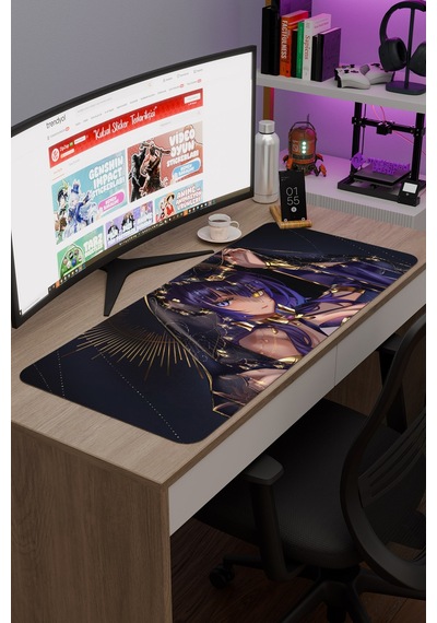Candace Genshin Impact Anime Gacha V1 - 90x40 Xxl Gaming Mouse Pad Fare Altlığı