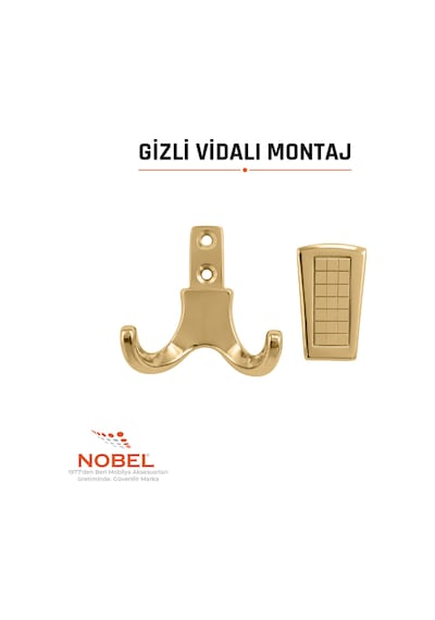 Eli Za Askı, Metal Vestiyer Askısı, Matsiyah , Duvar Ve Dolap Askılığı 5'li Set Vidalı Matsi Yah