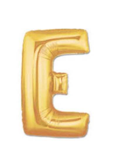 Gold E Harf Folyo Balon Altın