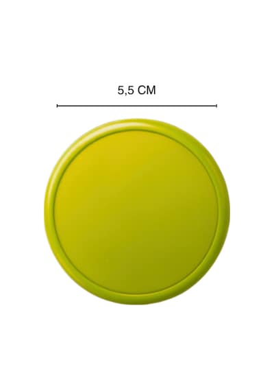 Sarı Çocuk Odası Mobilya Kulbu - 55 MM - Abs Plastik Tekli Düğme Dolap ve Çekmece Kulpu Sarı