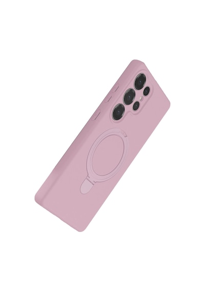 Samsung Galaxy S23 Ultra Regal Magsafe Standlı Kapak - Açık Pembe 0.2M-Çok Renkli