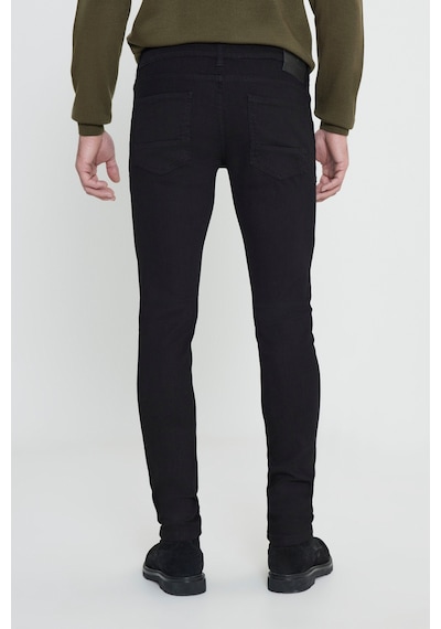 George Henry Pamuklu Slim Fit Dar Kesim 5 Cepli Esnek Kot Jean Denim Pantolon Siyah