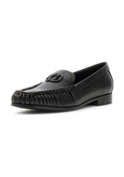 Guess Belda Kadın Deri Loafer Ayakkabı Fltbealea14 Siyah
