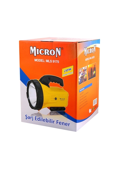 Spot Fener (Avcı Feneri) 70 Watt Halojen Micron Sarı