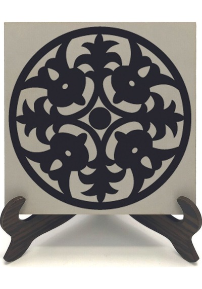 Barok Desen Baskılı Mdf Masaüstlük 10x10 530