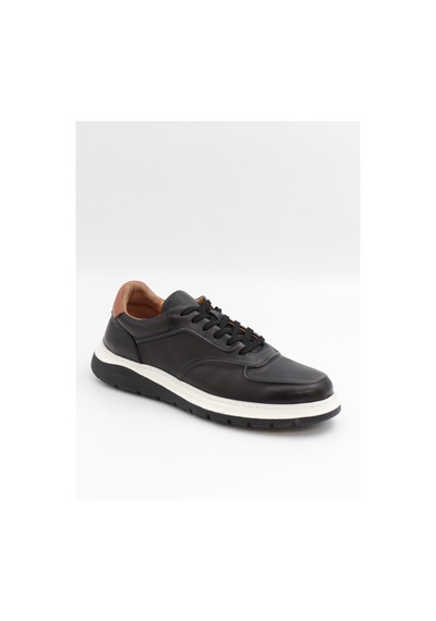 Togga 2228 Siyah Hakiki Deri Günlük Erkek Sneakers