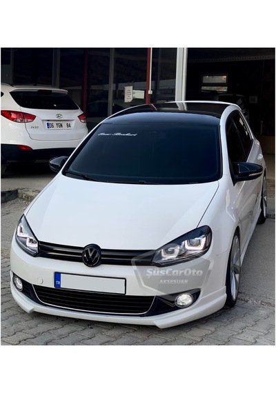ŞüsCarOto Vw Golf 6 2008-2012 Batman Yarasa Ayna Kapağı Piano Black ABS Plastik (00)