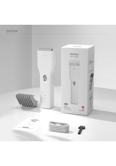 Enchen Boost Beyaz Taşınabilir Şarjlı Saç Kesim Makinesi