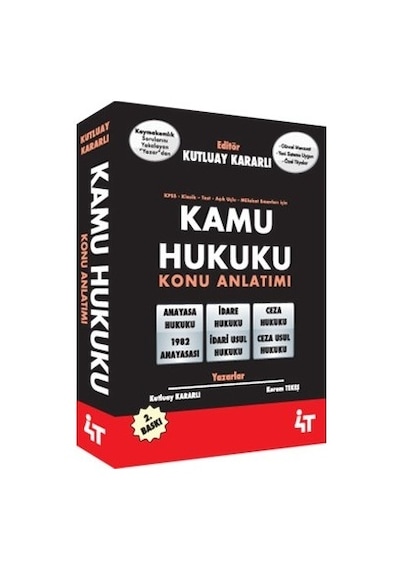 4T Yayınları Kamu Hukuku Konu Anlatımlı Kpss Ve Kurum Sınavları
