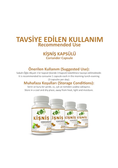 Gökçek Şifa Kişniş 60 Kapsül