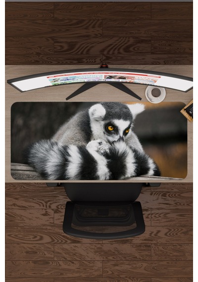 Lemur Kaymaz Dikişli Kauçuk Oyuncu Mousepad V5 - 90x40 Xxl Gaming Mouse Pad Fare Altlığı