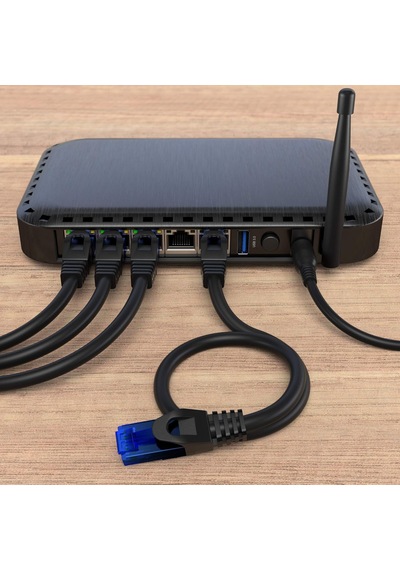 Ethernet Kablosu 10gbit/s 5m, Siyah
