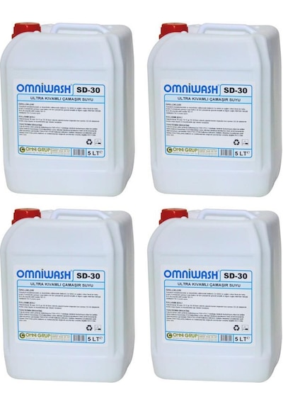 Omniwash Sd-30 5000 Ml Ultra Kıvamlı Çamaşır Suyu 4 Adet 4'lü Set