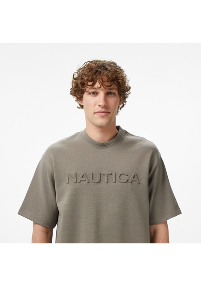 Nautica Erkek Kahverengi Regular Fit Baskılı T-shirtbaskılıv55227t