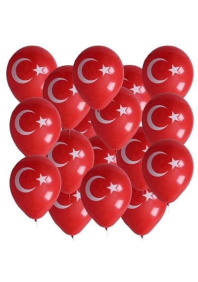 Bayraklı Balon 12inc 100 Parça 5250 Diyarı Fırsat