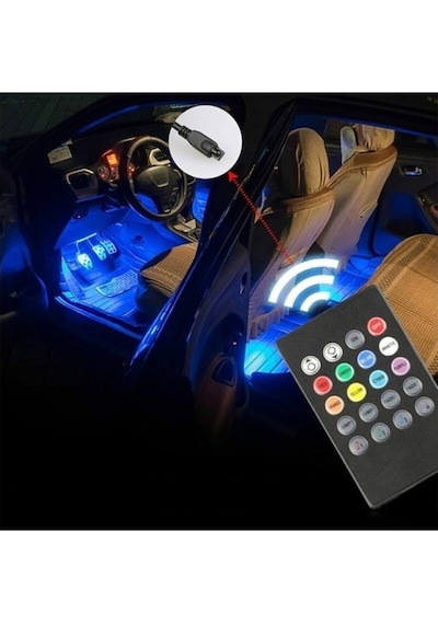 Fiat / Tofaş Uyumlu Tempra Sese Duyarlı Ayak Altı Led Aydınlatma Rgb (551726784)