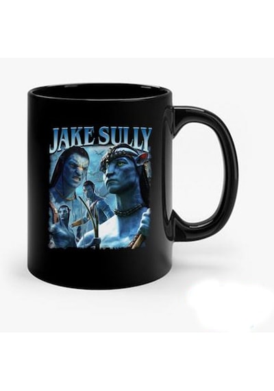 Avatar Jake Sully Sihirli Kupa Bardak Parlak Siyah