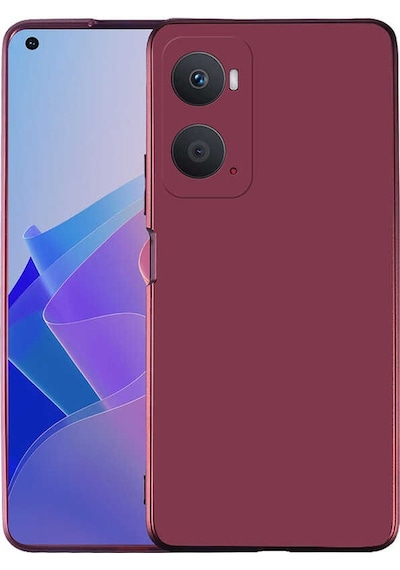 Kilifone - Oppo Uyumlu A96 4g - Kılıf Mat Renkli Esnek Premier Silikon Kapak - Mürdüm