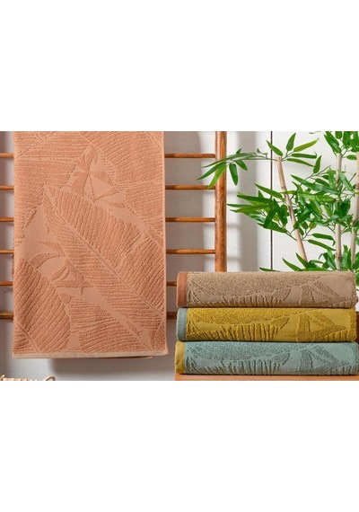Schafer Home Leaf 70x140 Jakarlı Havlu 1 Parça-kiremit