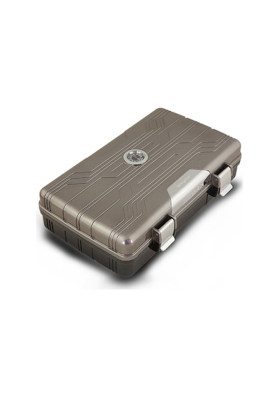 Silver Match Seyahat Tipi Puro Kutusu Humidor Metalik Gri 10's