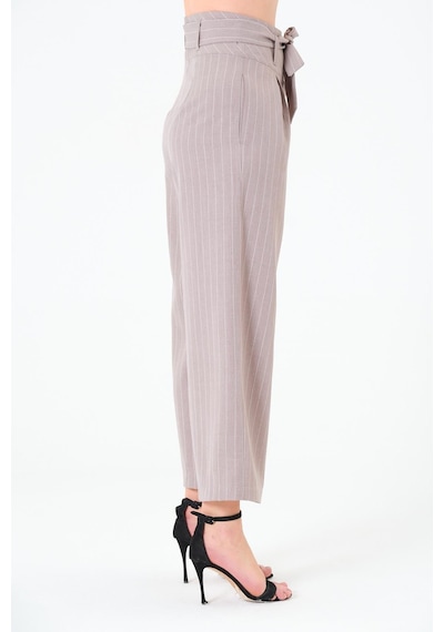 Sortie Collection Kuşaklı Pantolon Gri