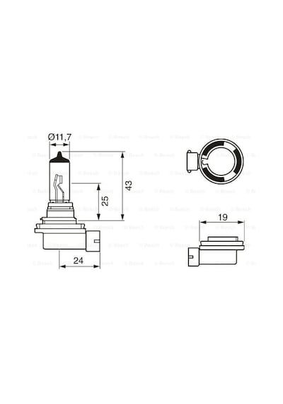 BOSCH 1987302481 Ampül Trucklıght 24V H11 70W Pgj192
